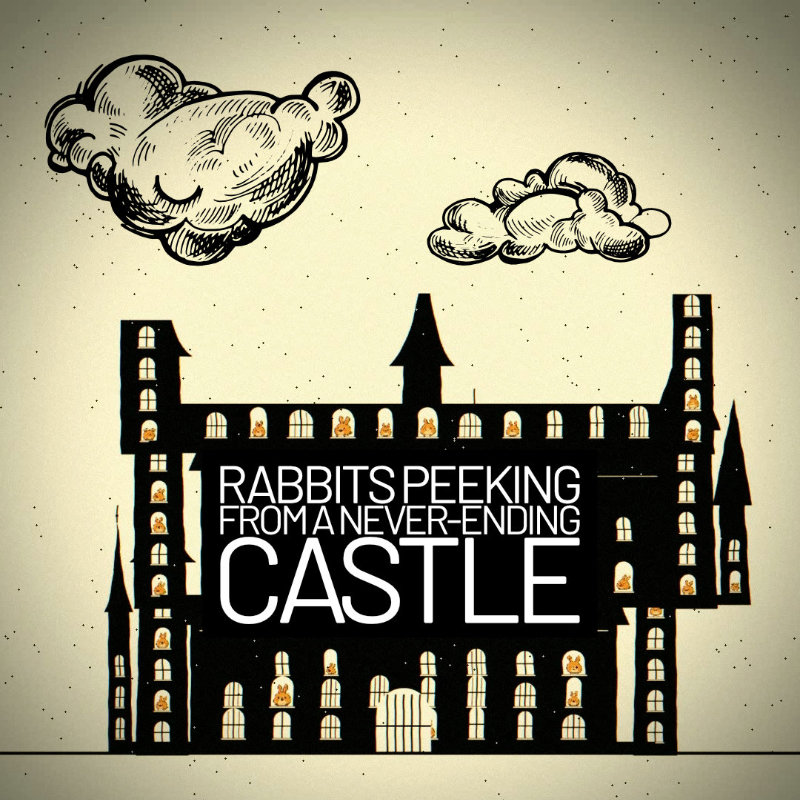 Rabbits Peeking From a Never-Ending Castle
